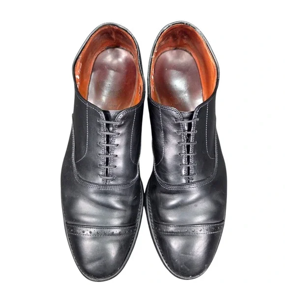 Allen Edmonds 5705 Fifth Avenue Black Calf Cap Toe Oxford Shoes